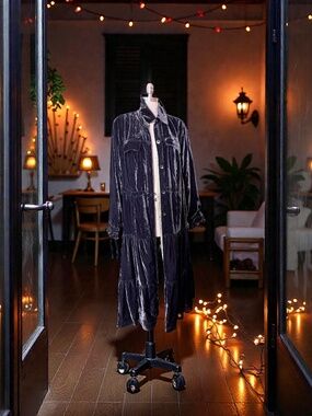 Free People Velvet Duster